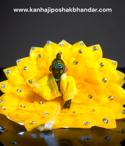 laddu gopal yellow dress