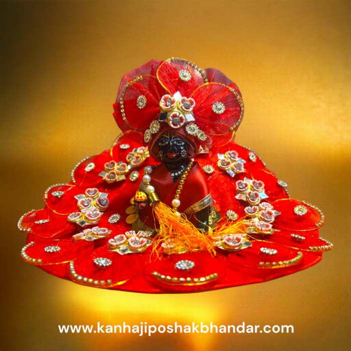 Red Laddu Gopal Poshak